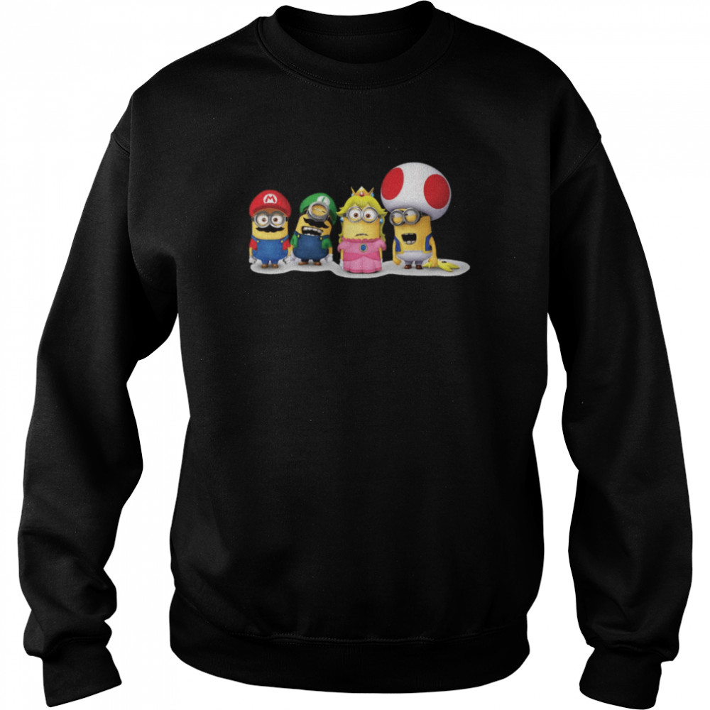 Super Minion Bros Nintendo Game shirt Unisex Sweatshirt