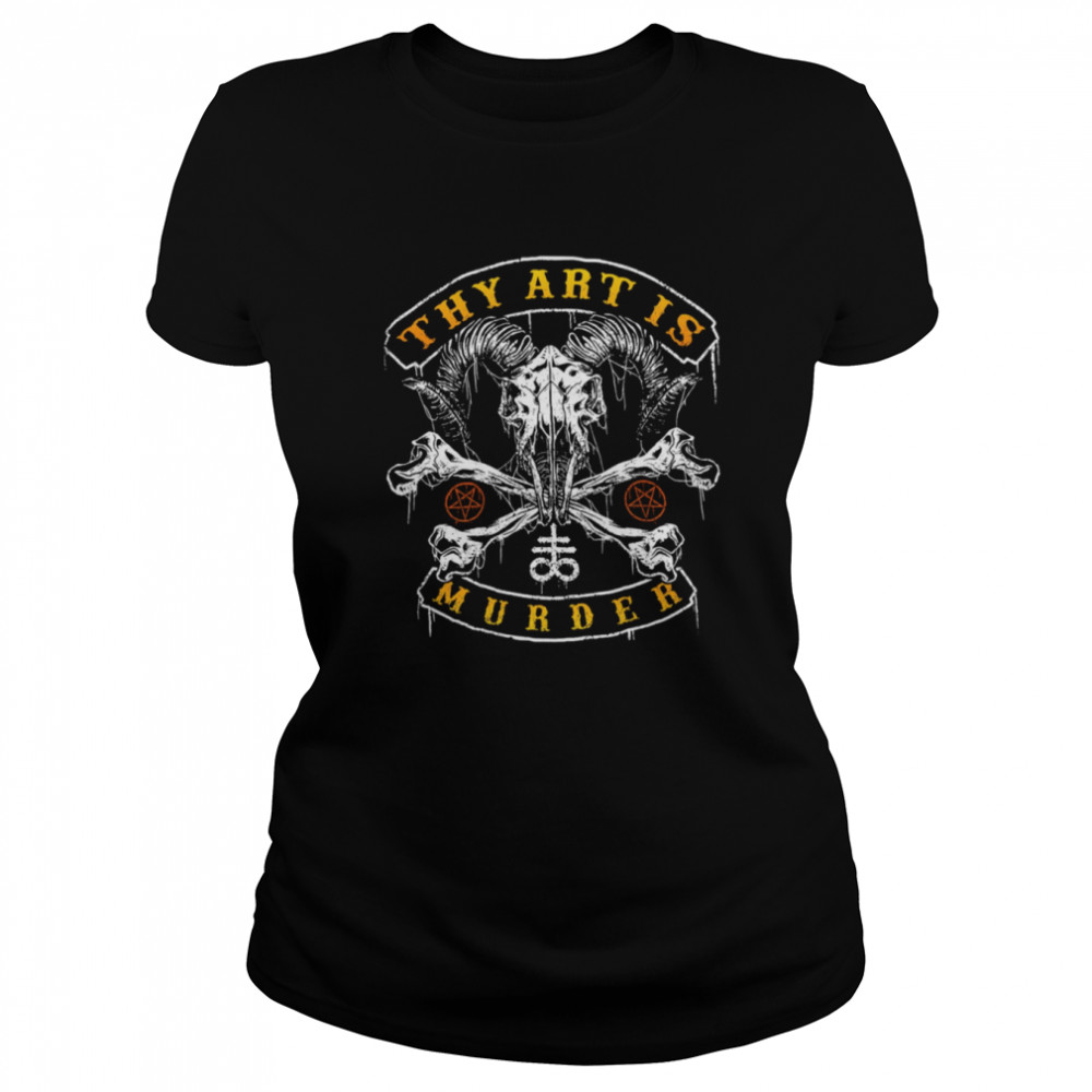 Thy Art Is Murder Deathcore Band Rock Satan shirt Classic Women's T-shirt
