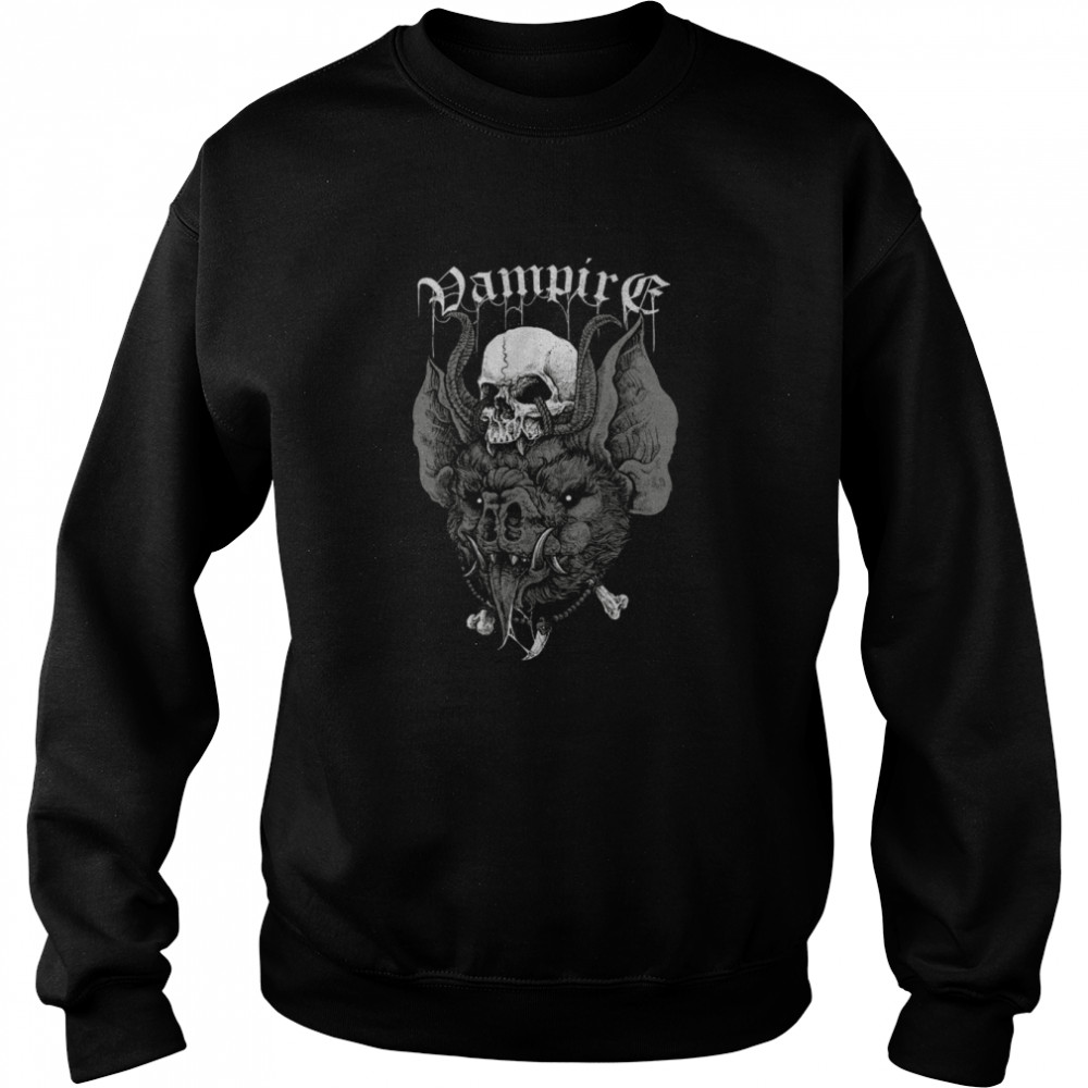 Vampire Skull Dracula Skeleton Transylvania Nosferatu Blood Sucker Monster shirt Unisex Sweatshirt