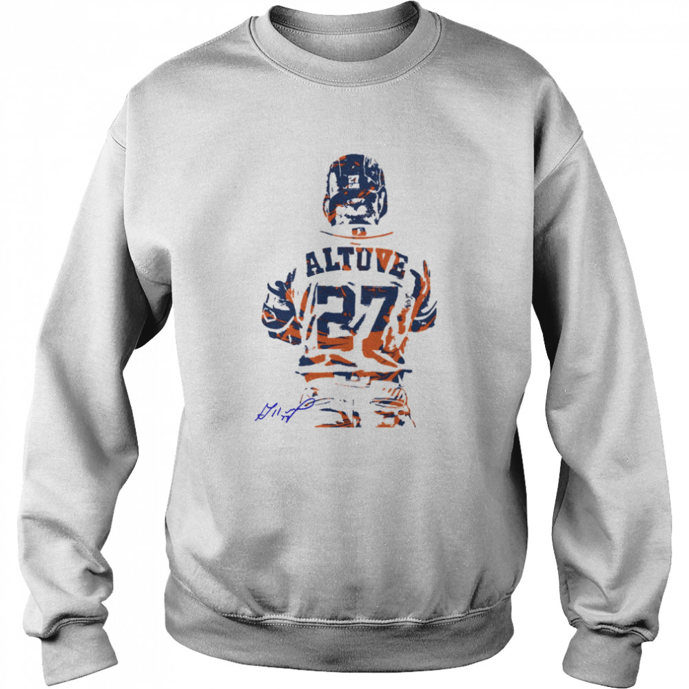 Jose Altuve 27 Signature Colour shirt - Kingteeshop