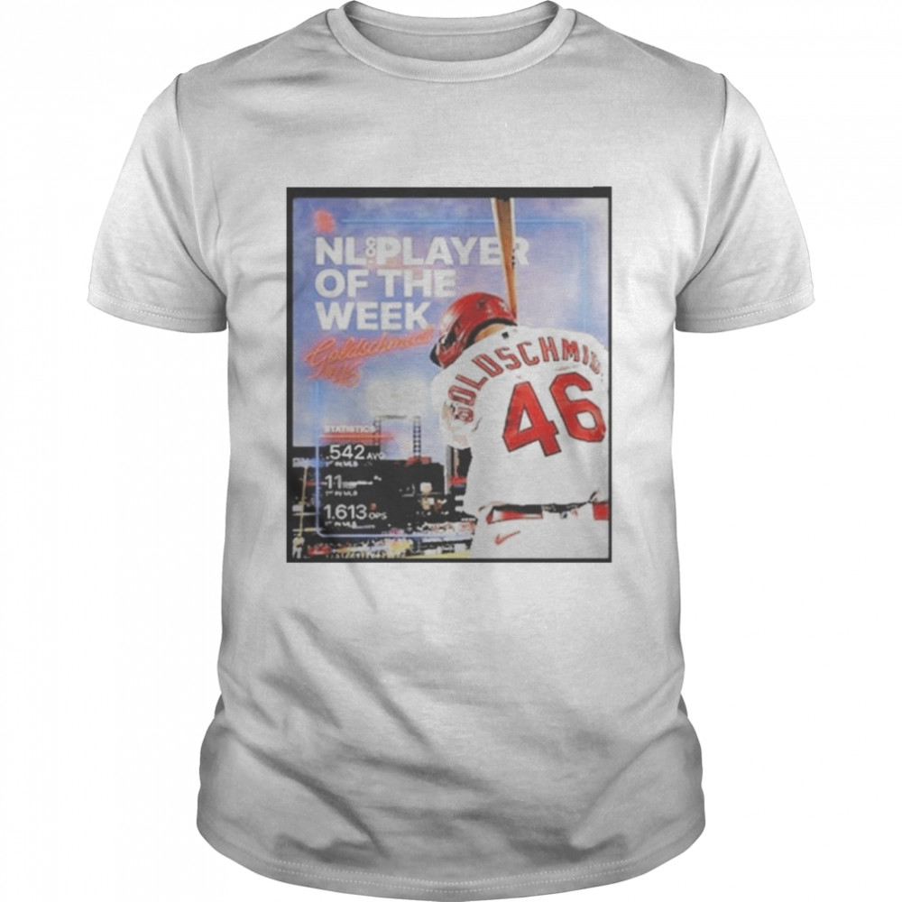 Paul Goldschmidt St Louis Cardinals NL Player Of The Week Unisex T