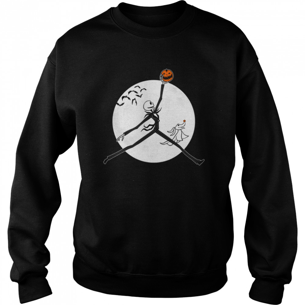 Air Jack Air Jordan Logo X Jack Skellington Halloween shirt Unisex Sweatshirt