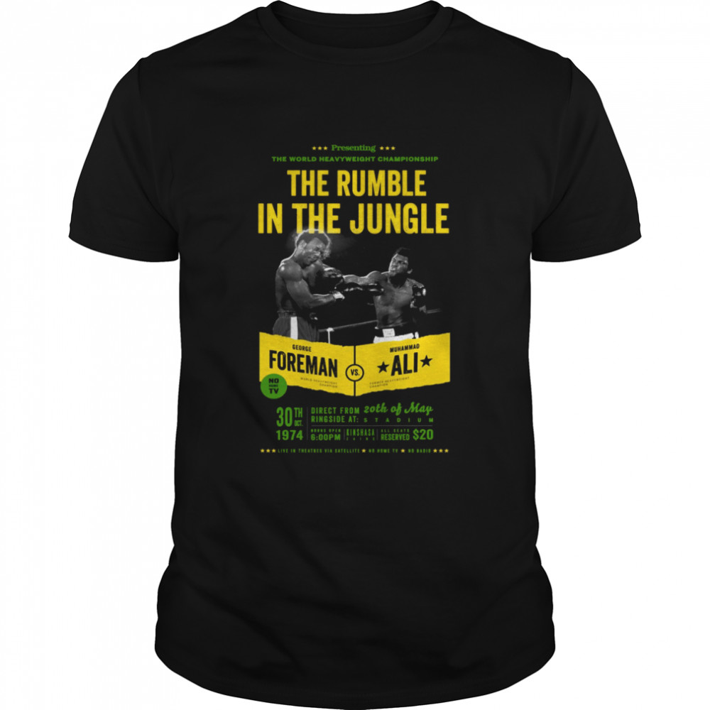 Ali Vs Foreman Rumble In The Jungle shirt Classic Men's T-shirt