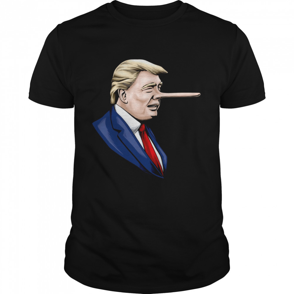 Donald Trump Is A Liar Pinocchio Nose shirt Classic Men's T-shirt