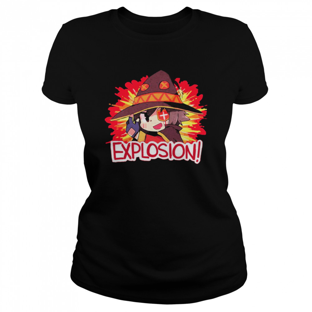 explosion megumin konosuba shirt classic womens t shirt