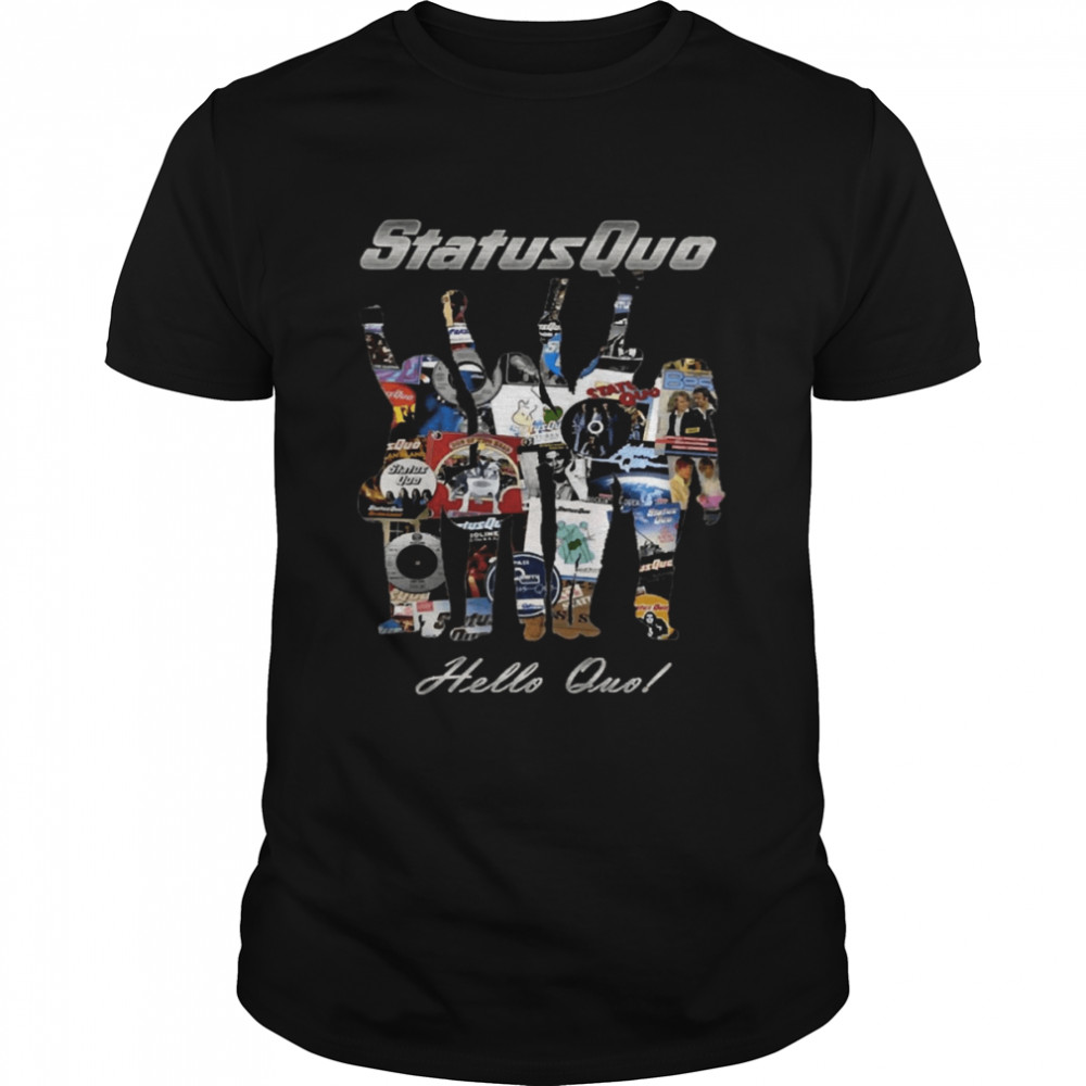 Hello Quo Status Quo The Band shirt Classic Men's T-shirt