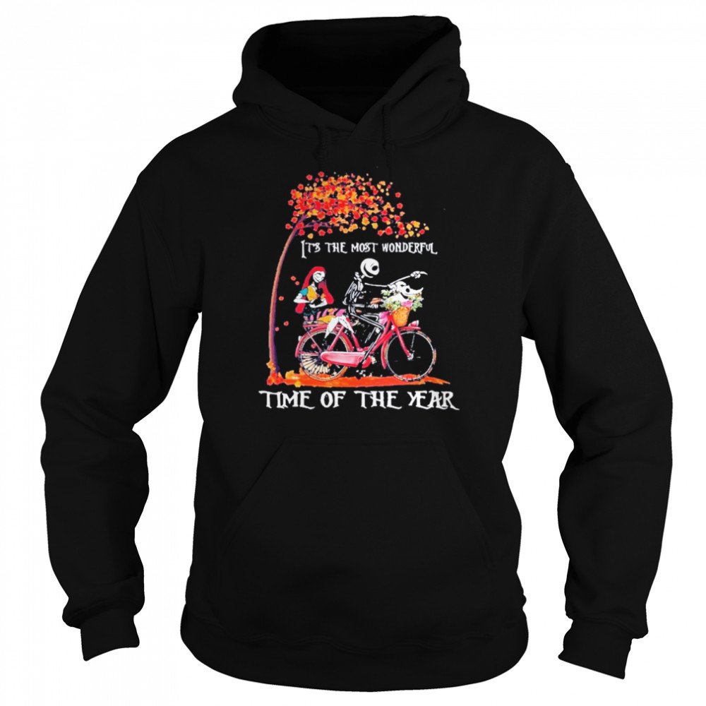 jack and sally its the most wonderful time of the year unisex hoodie