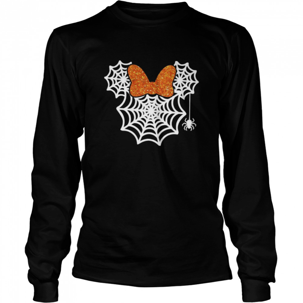 minnie mouse spider web matching minnie mouse trick or treat disney halloween shirt long sleeved t shirt