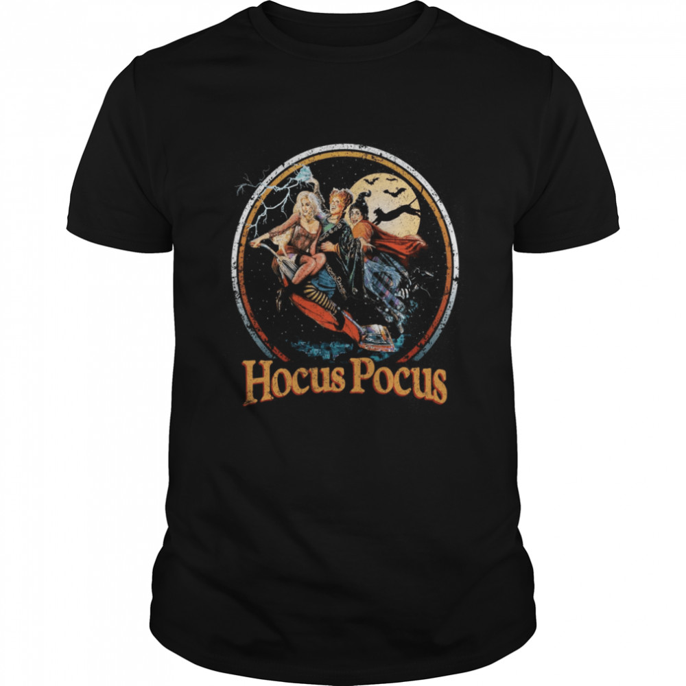 Retro Hocus Pocus Sanderson Sisters Witch Scary Movie I Smell Children Disney Halloween shirt Classic Men's T-shirt