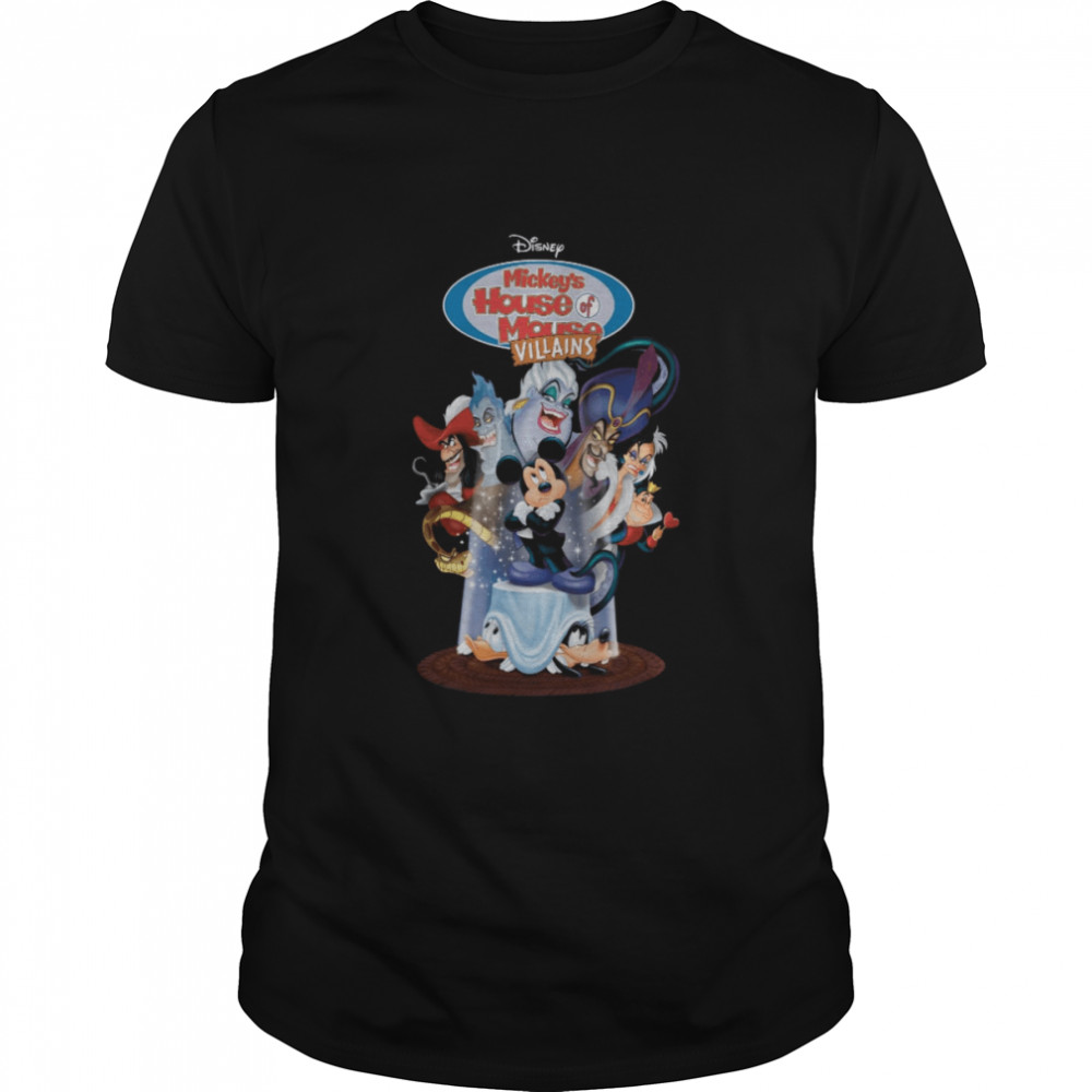 Retro Mickey Movie Mickey’s House Of Villains Villains Party Magic Kingdom Disney Halloween shirt Classic Men's T-shirt
