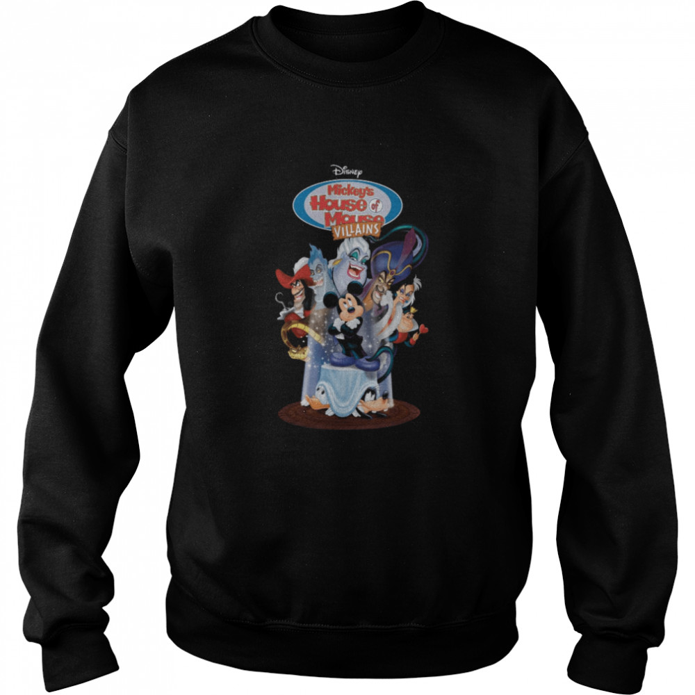 Retro Mickey Movie Mickey’s House Of Villains Villains Party Magic Kingdom Disney Halloween shirt Unisex Sweatshirt