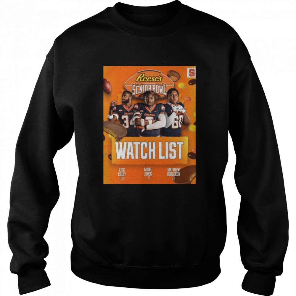Syracuse Football 2023 Reese’s Senior Bowl Watch List  Unisex Sweatshirt