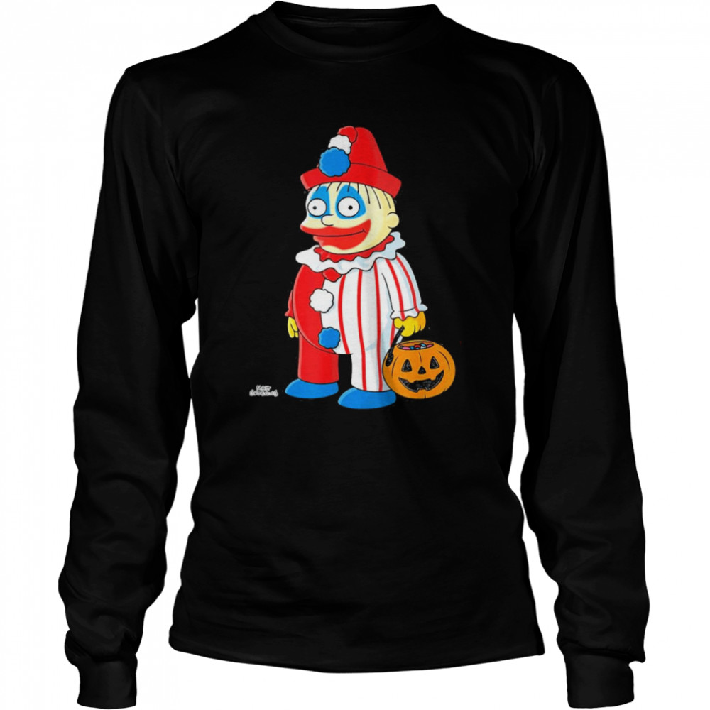 The Simpsons Ralph Clown Treehouse of Horror Halloween T- Long Sleeved T-shirt