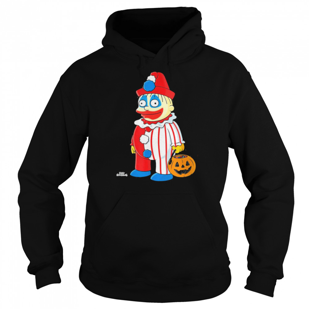 the simpsons ralph clown treehouse of horror halloween t unisex hoodie