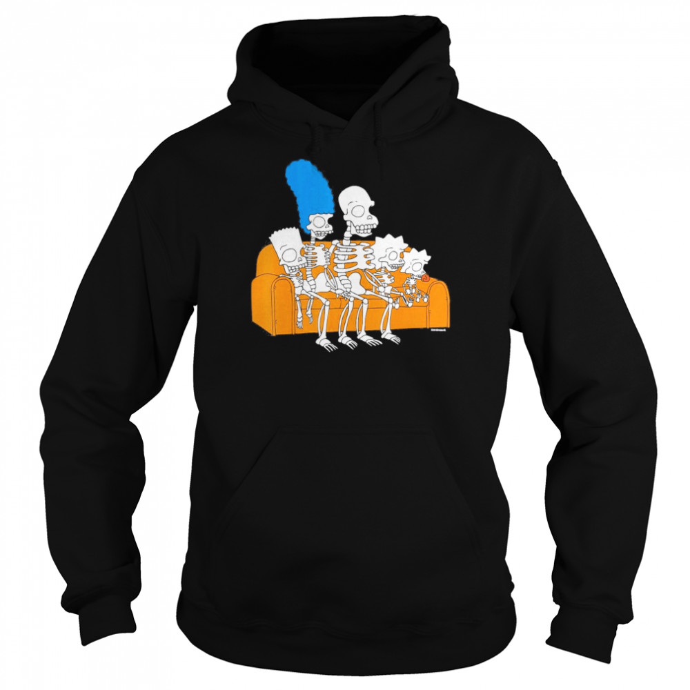 The Simpsons Skeletons Treehouse of Horror Couch Gag T- Unisex Hoodie