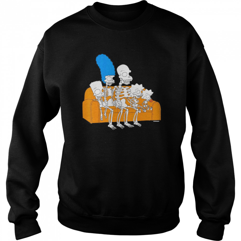 The Simpsons Skeletons Treehouse of Horror Couch Gag T- Unisex Sweatshirt