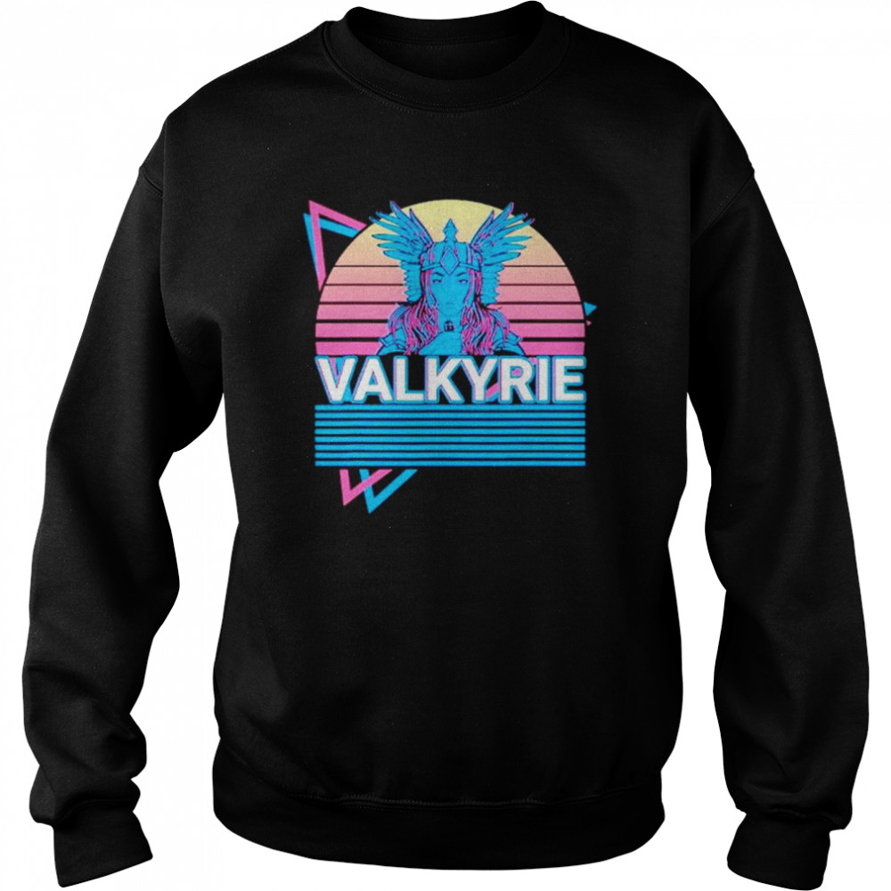 valkyrie viking retro mythology folklore shirt unisex sweatshirt