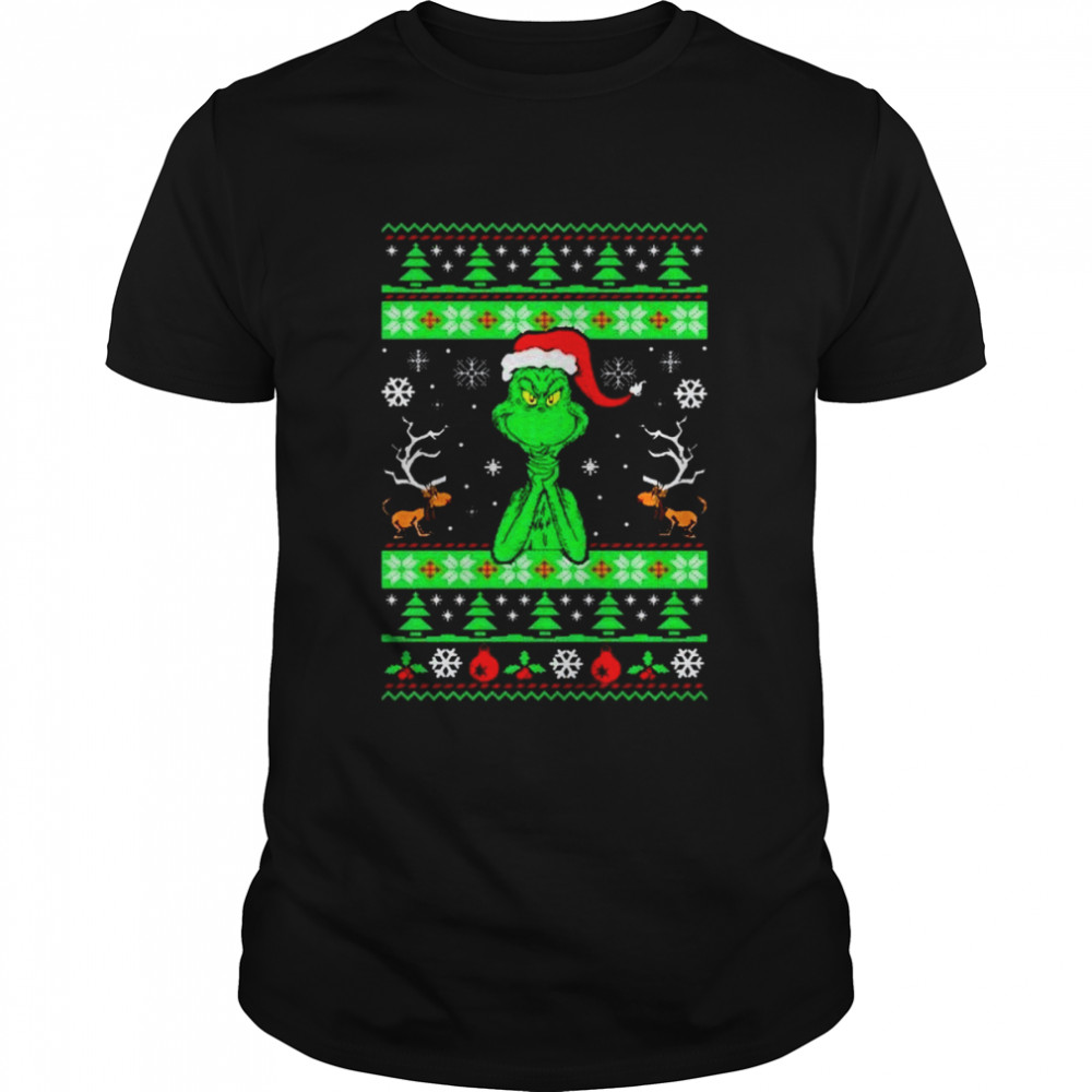 Merry Ugly Grinchmas Grinch Santa Christmas Shirt