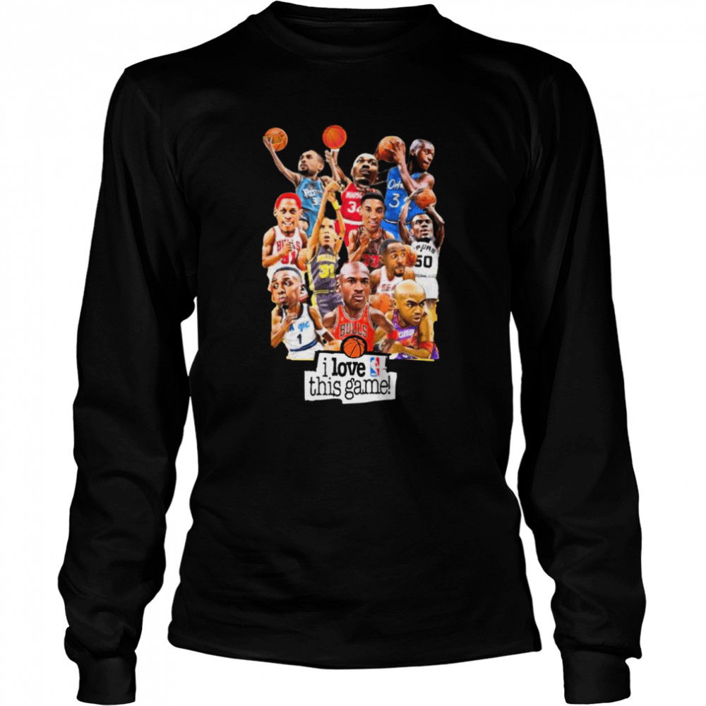 Nba 90’s Cartoon Jordan Barkley Dream Team shirt Long Sleeved T-shirt