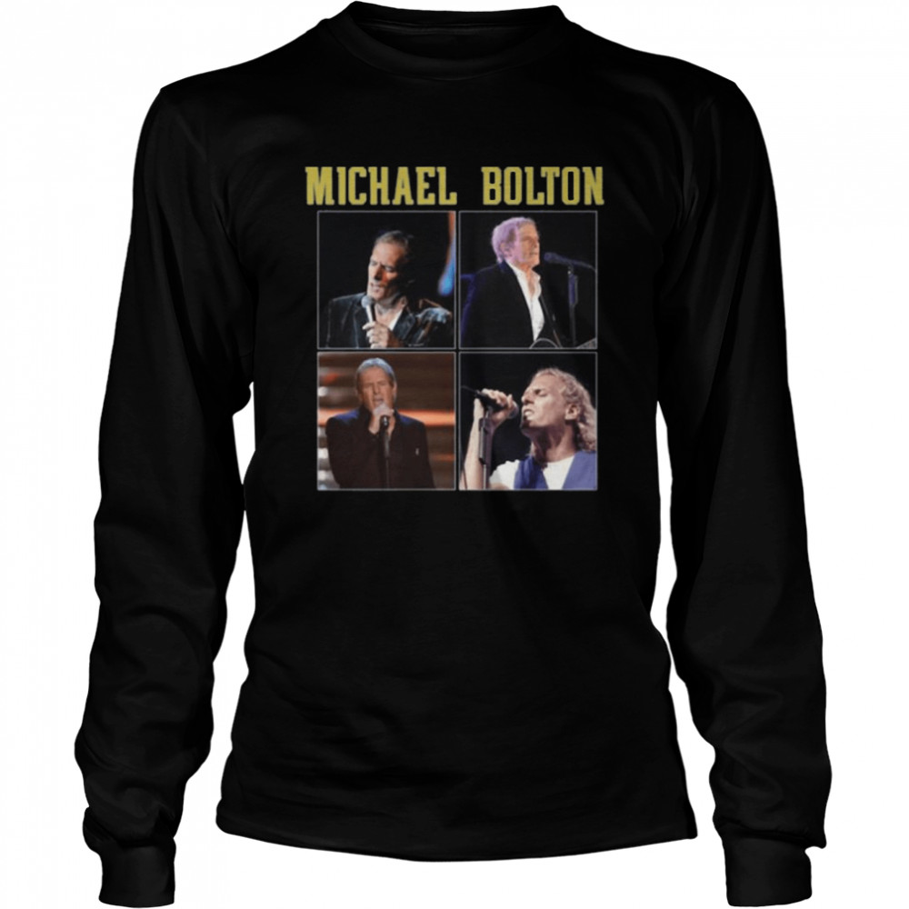 Retro Portrait Michael Bolton shirt Long Sleeved T-shirt