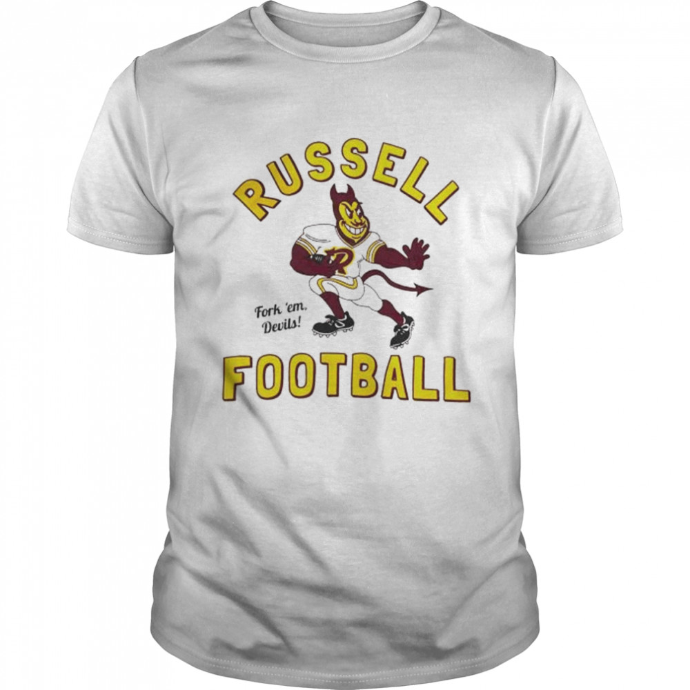 Russell football fork ’em devils shirt