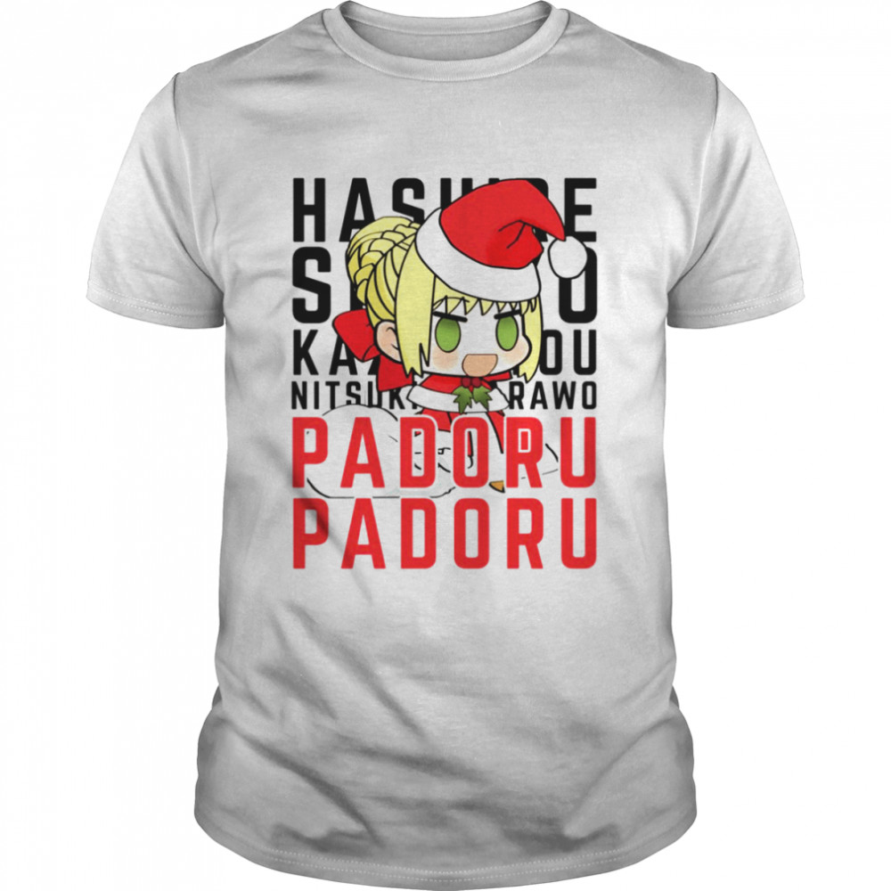 Saber Nero Christmas Padoru Padoru shirt