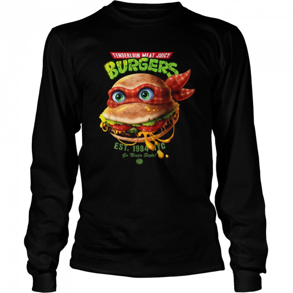 Tenderloin Meat Juicy Burgers Teenage Mutant Ninja Turtles shirt