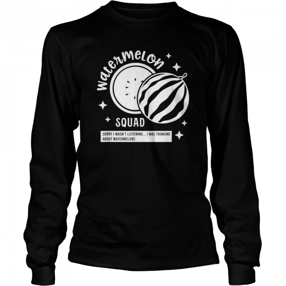 Watermelon Squad Team Tropical Fruits T- Long Sleeved T-shirt