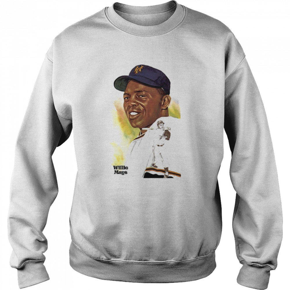 Willie Mays Portrait shirt Unisex Sweatshirt