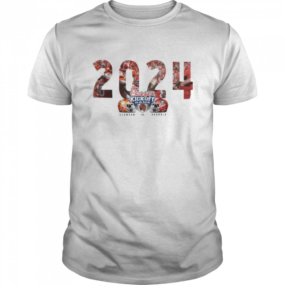 Georgia vs Clemson to match up in 2024 Chick-Fil-A Kickoff Game shirt