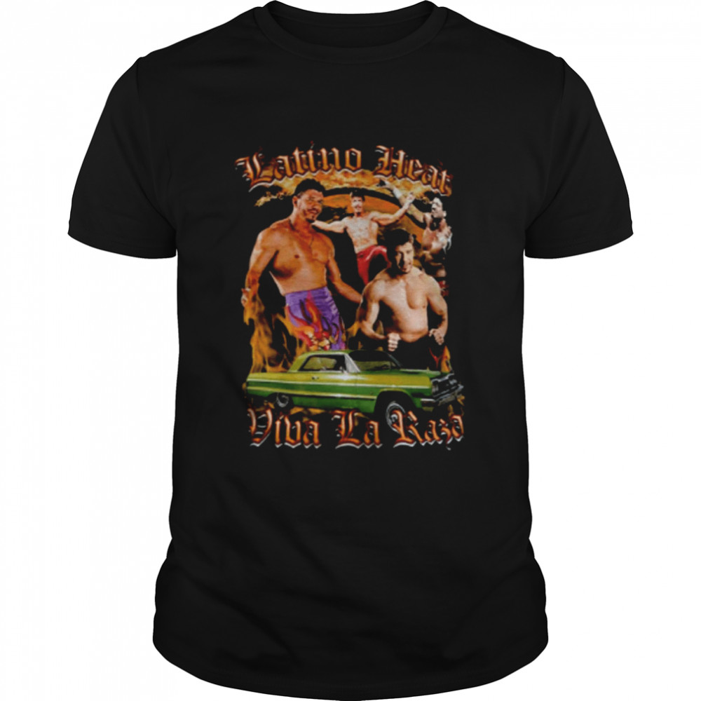 Latino Heat Design Vintage Style Eddie Guerrero Vintage Viva La Raza Wrestling Shirt