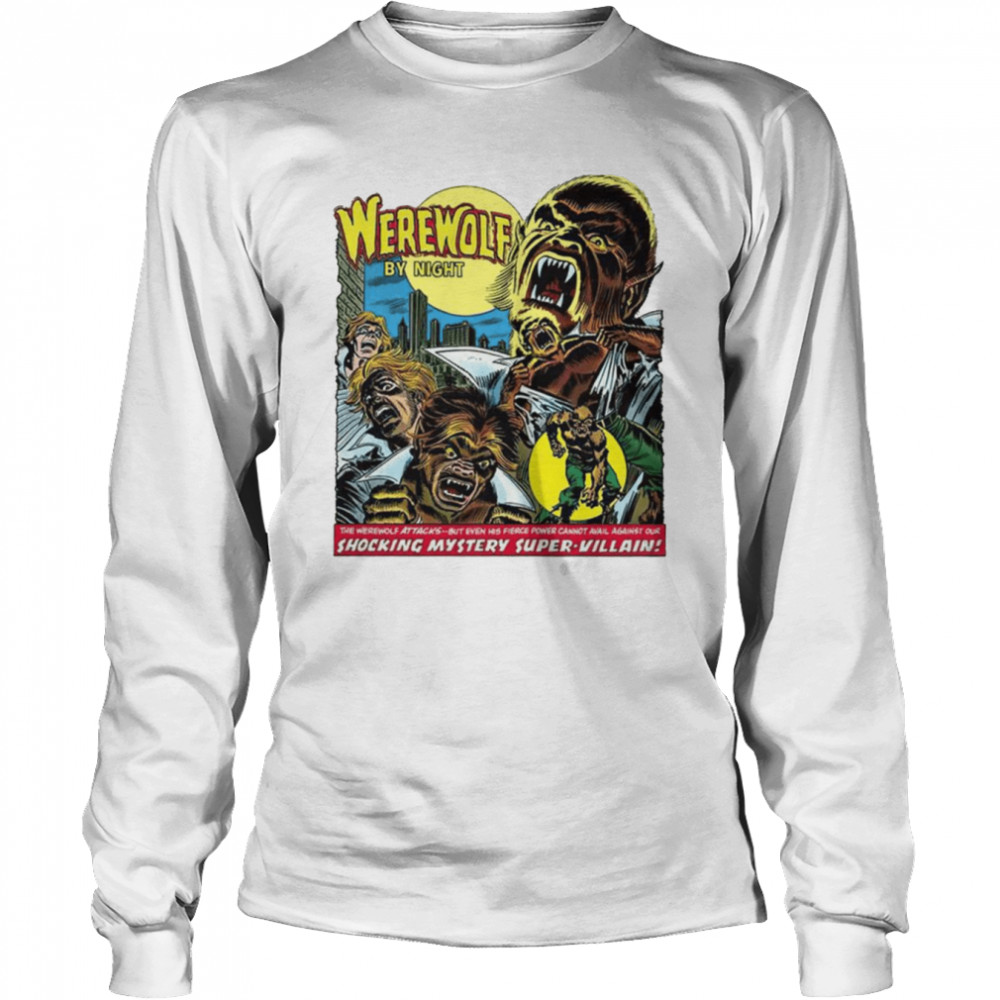 Werewolf By Night Halloween shirt Long Sleeved T-shirt