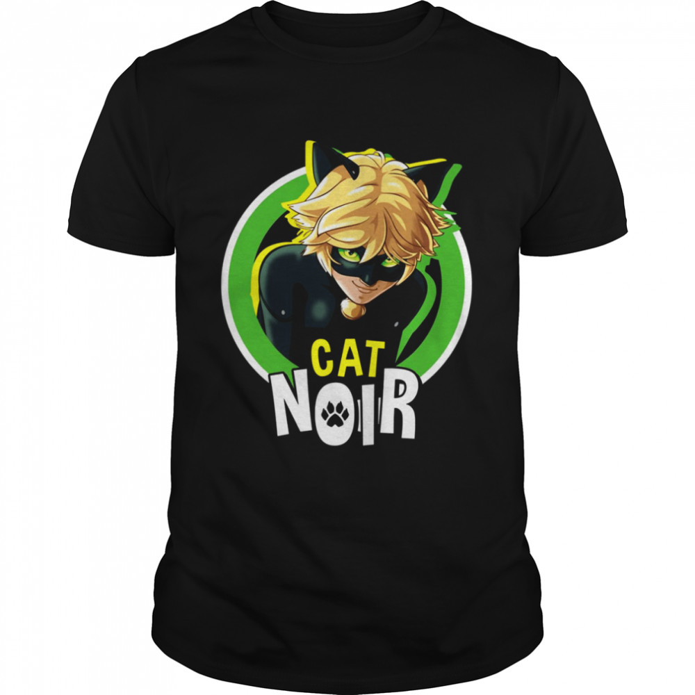 Character Miraculous Ladybug Cat Noir Badge shirt