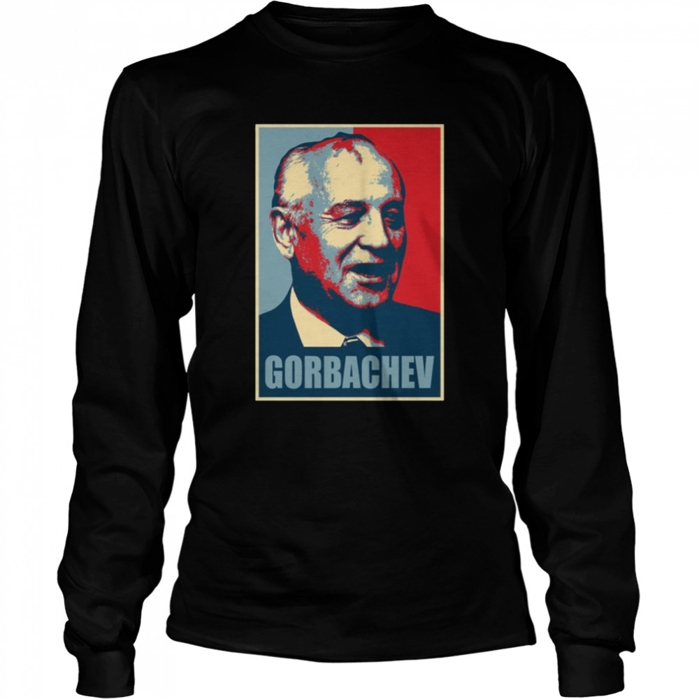 Gorvachev Communist Digital Portrait shirt Long Sleeved T-shirt