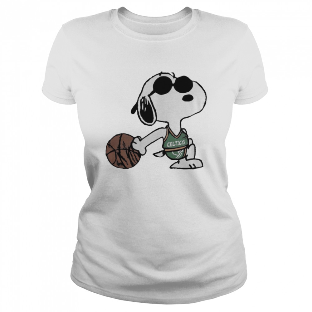 Basketball Snoopy Dog Boston Celtics  Classic Women's T-shirt