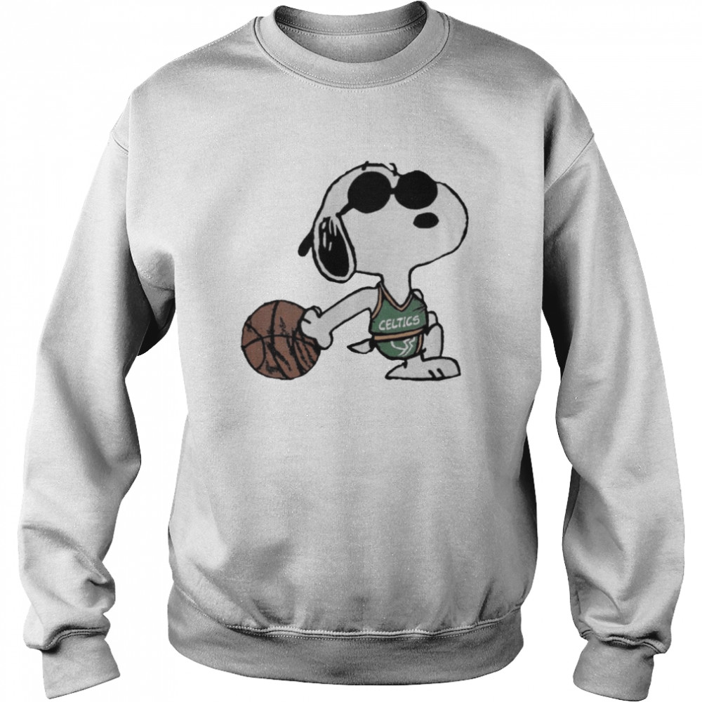 Basketball Snoopy Dog Boston Celtics  Unisex Sweatshirt