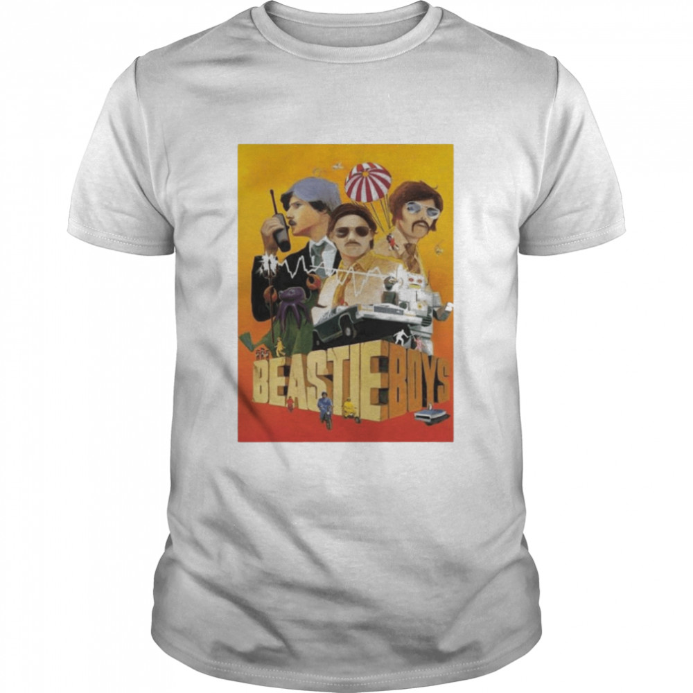 Beastie Boys Poster Beastie Boys Sabotage Movie Poster Print Wall Art  Classic Men's T-shirt