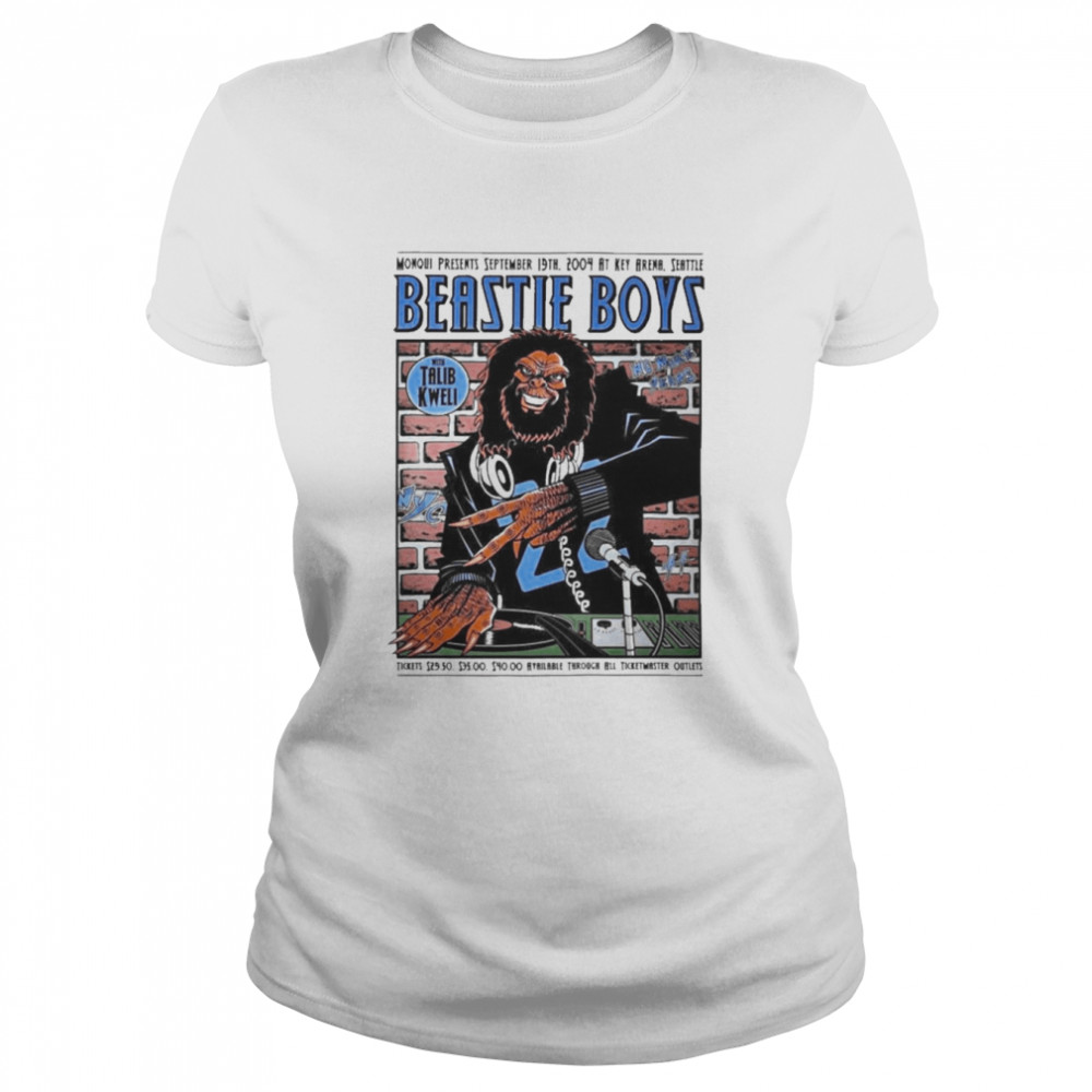Beastie Boys Poster Beastie Boys Seattle 9.19.04 Mega Rare Concert Poster  Classic Women's T-shirt