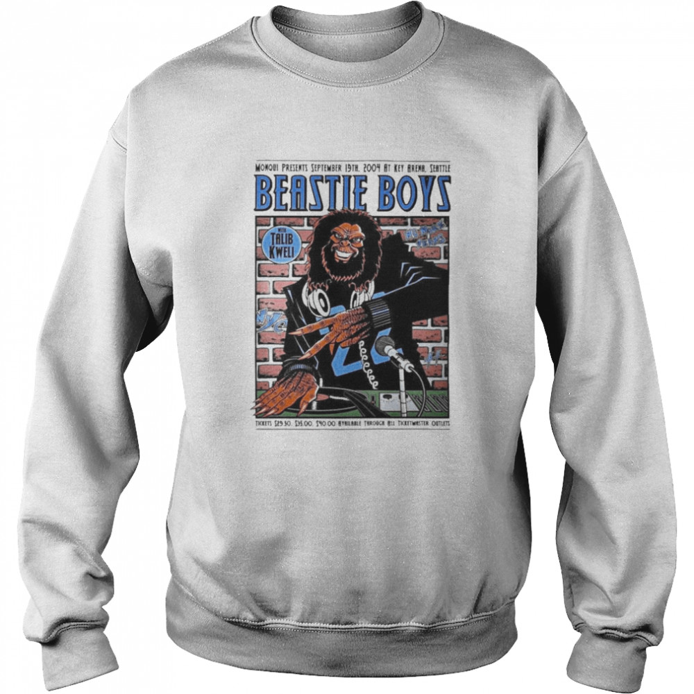 Beastie Boys Poster Beastie Boys Seattle 9.19.04 Mega Rare Concert Poster  Unisex Sweatshirt