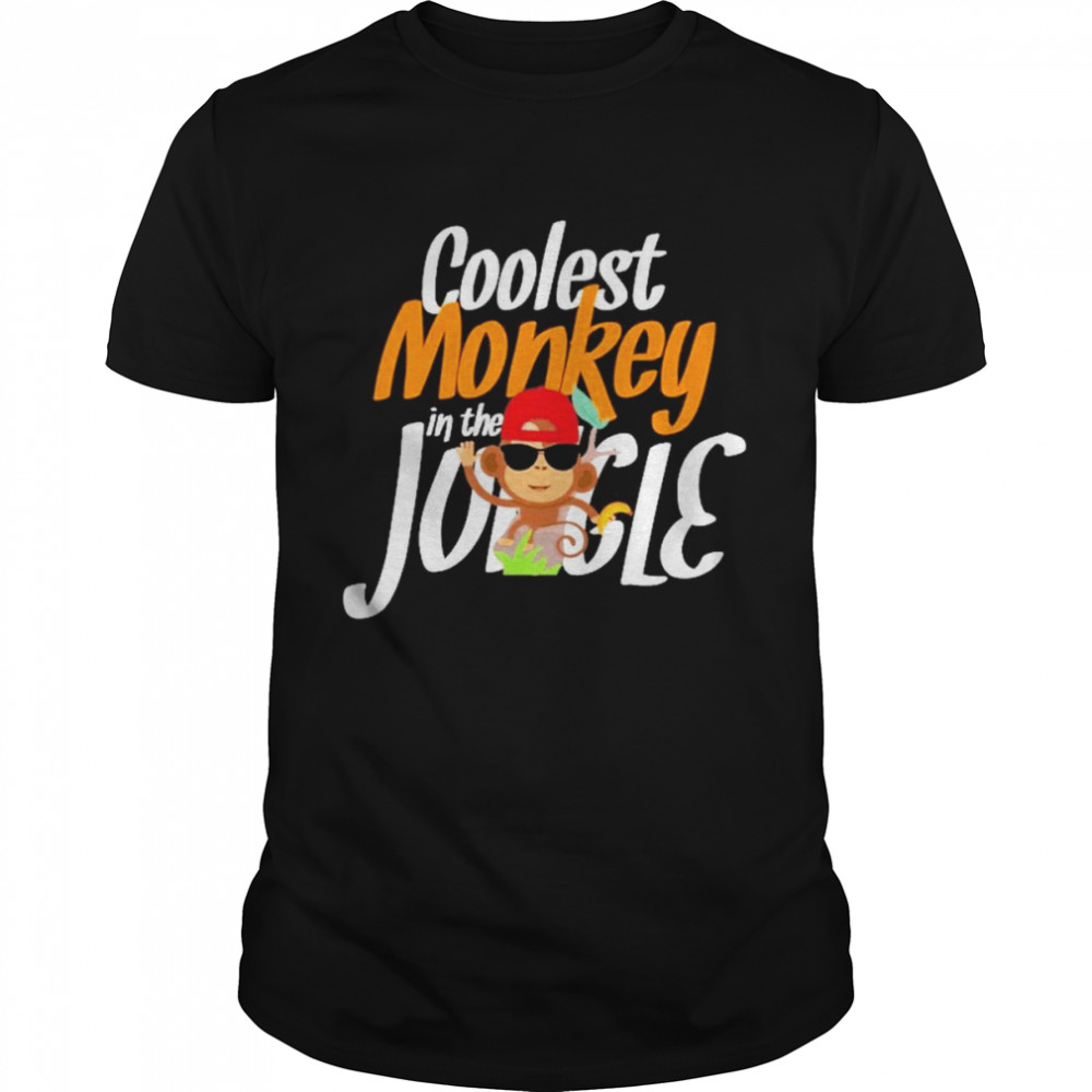 Coolest Monkey In The Jungle Funny Novelty  Classic Men's T-shirt