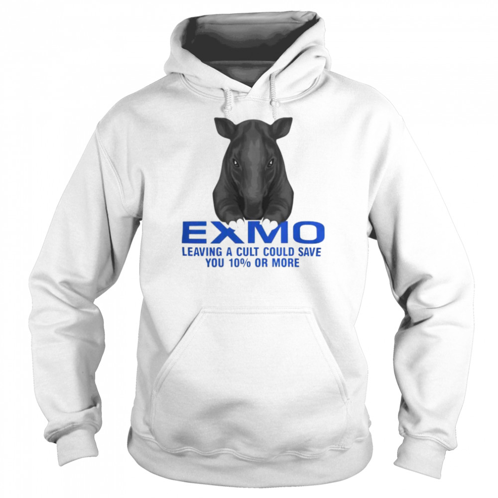 Exmo leaving a cult could save you 10% or more shirt Unisex Hoodie