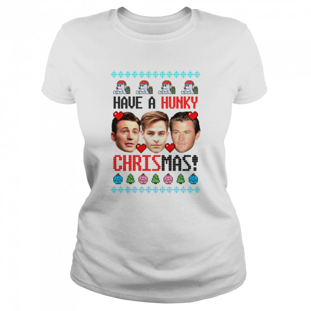 Have a Holly Hunky Christmas Chris Pine T  Classic Women's T-shirt