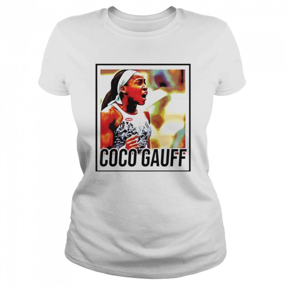 Tennis Player Coco Gauff Fan And Lover  Classic Women's T-shirt