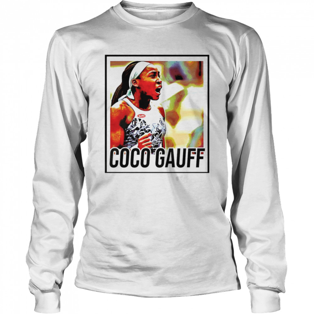 Tennis Player Coco Gauff Fan And Lover  Long Sleeved T-shirt