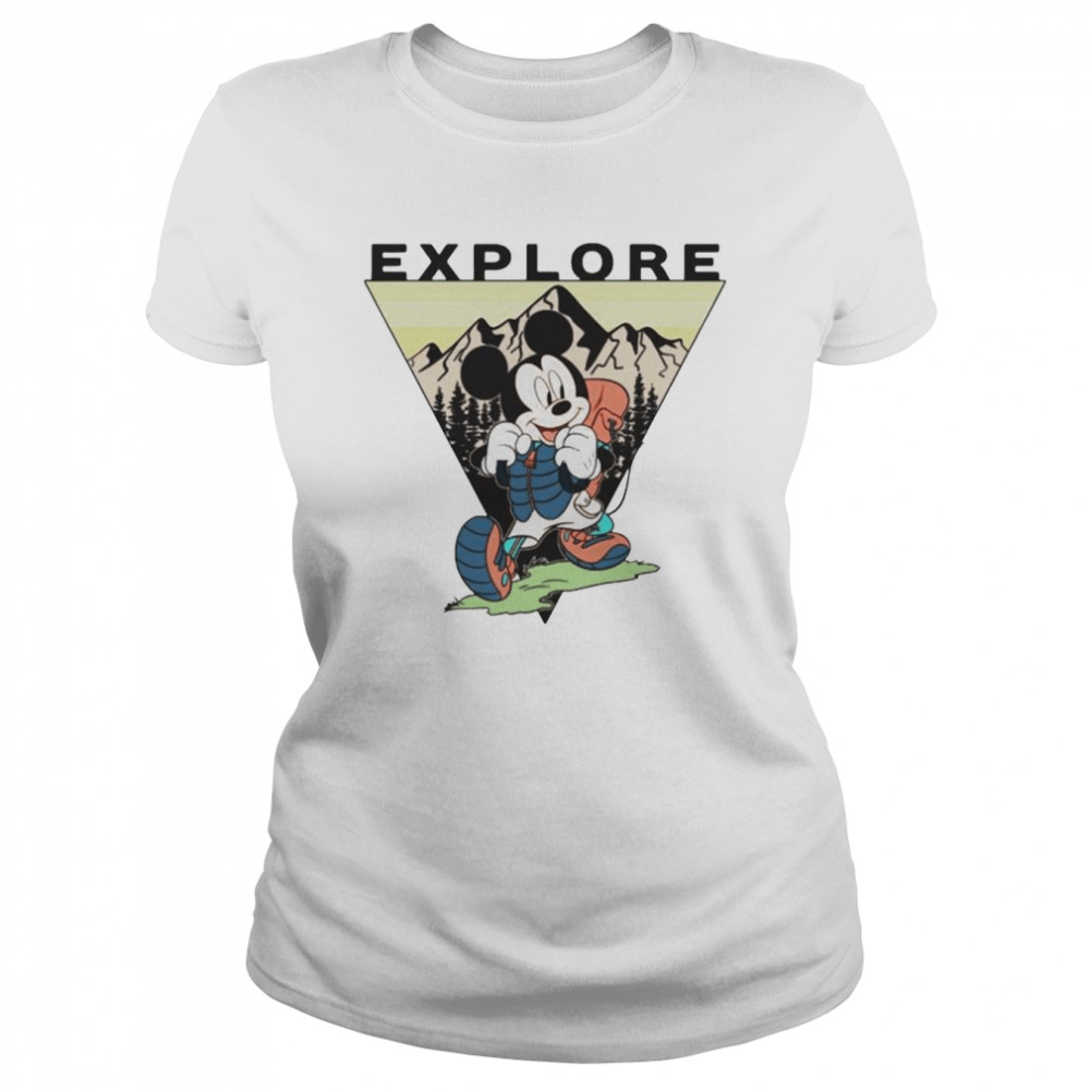 Disney Mickey Mouse explore portrait shirt Classic Women's T-shirt