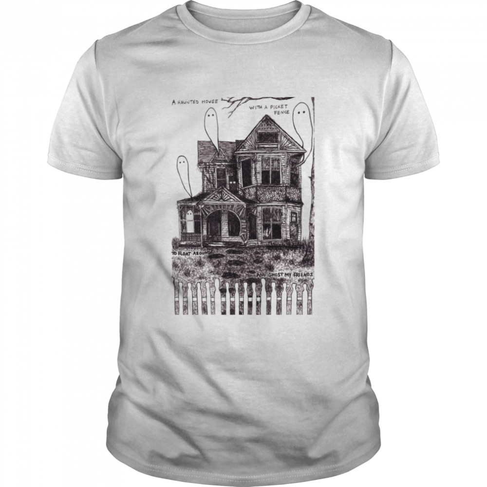 Hauted House Art With Ghosts shirt Classic Men's T-shirt