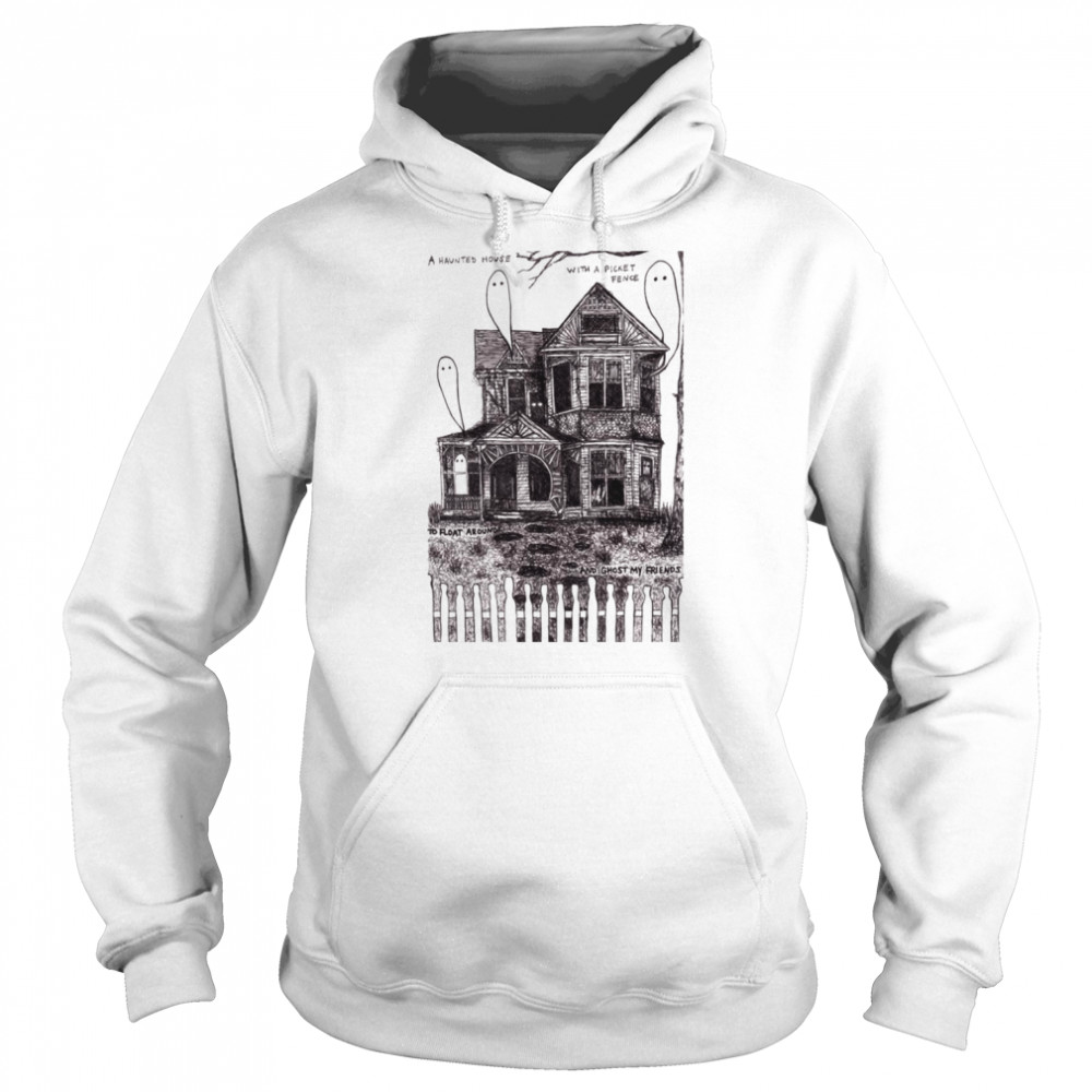 Hauted House Art With Ghosts shirt Unisex Hoodie