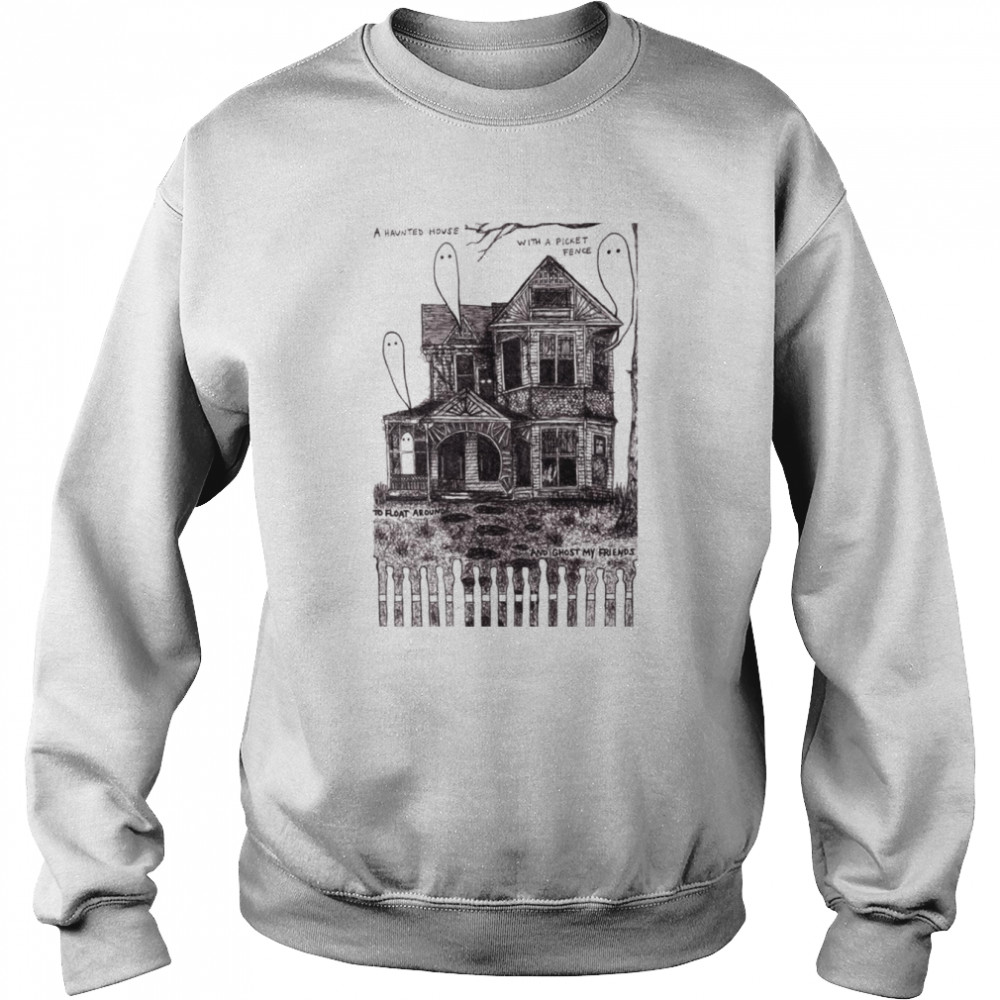 Hauted House Art With Ghosts shirt Unisex Sweatshirt