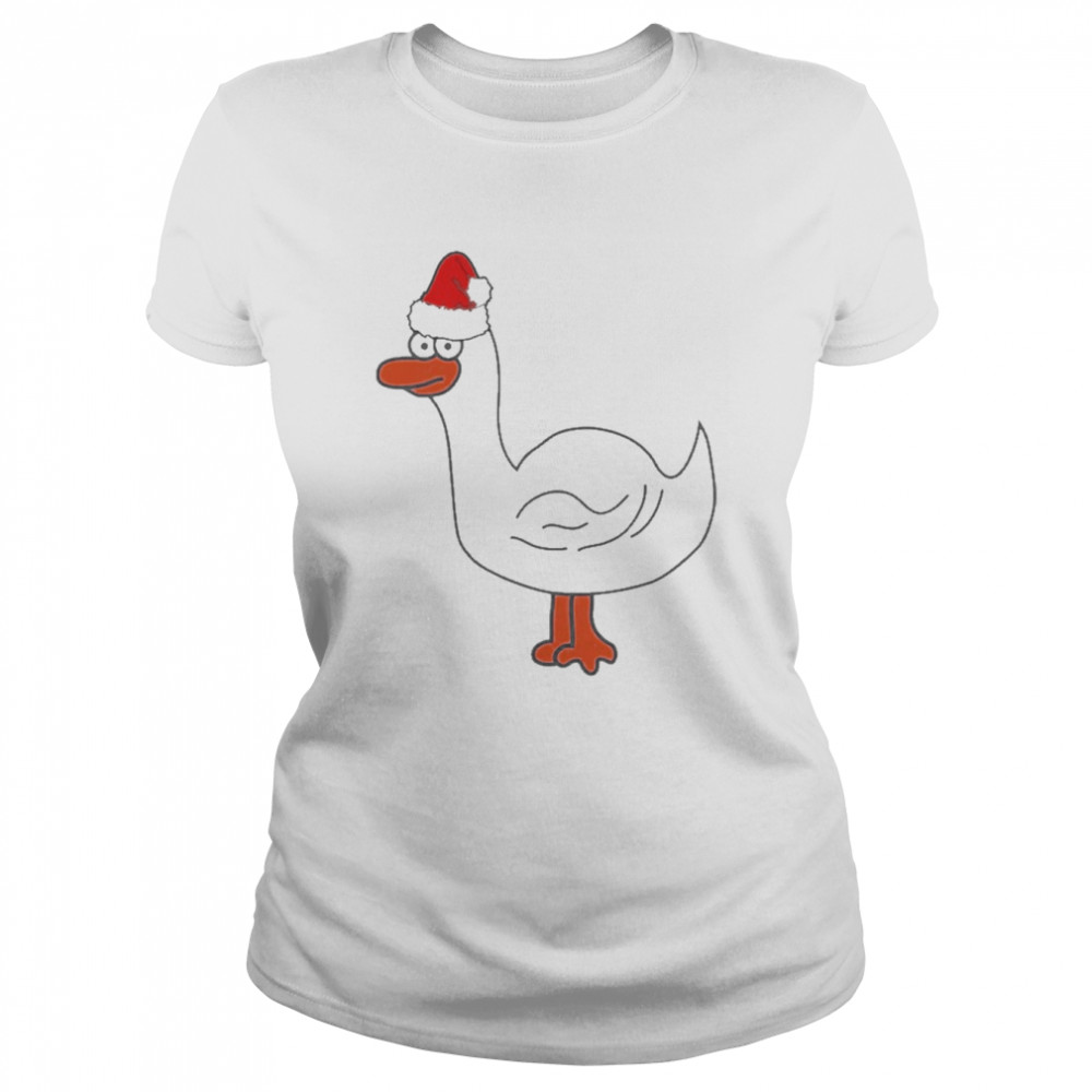 Christmas Goose Xmas Geese Poultry Chicken Farm  Classic Women's T-shirt