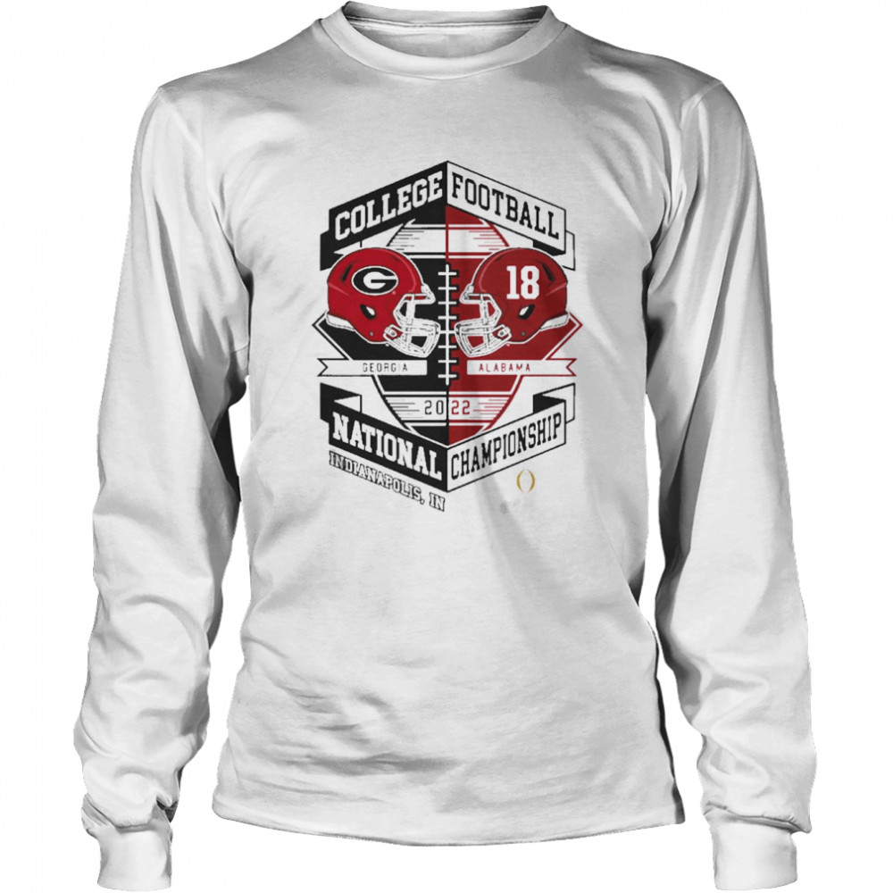 College Football Playoff National Championship Head-to-Head Helmet T- Long Sleeved T-shirt